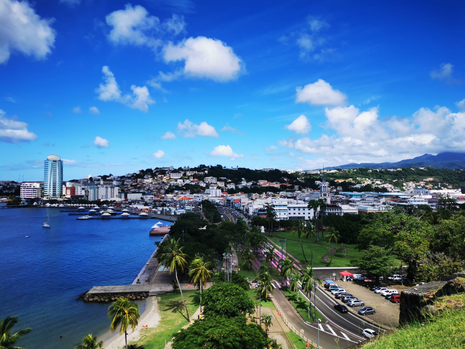 Gérald Darmanin en visite à la base navale de FortdeFrance